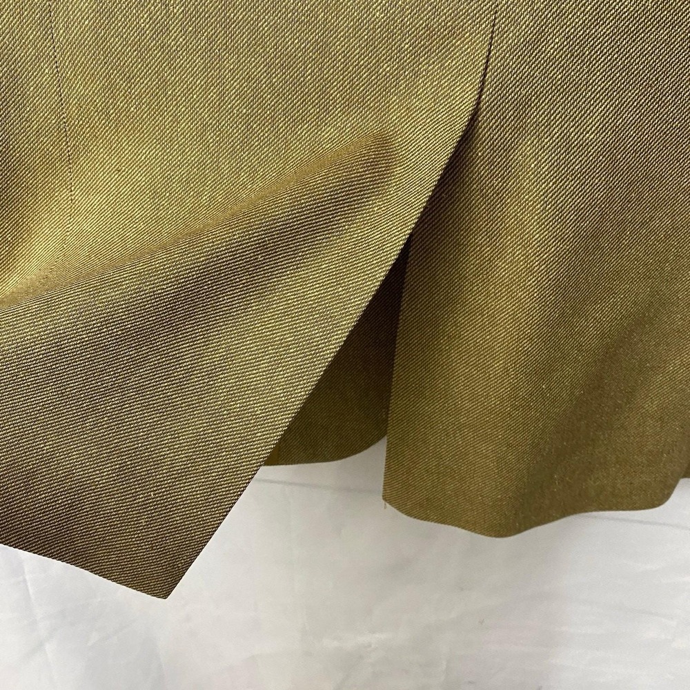 Vintage Y2K Lands End Silk Blazer Sport Coat Men 42L Gold Tan Preppy USA Made - Picture 4 of 13